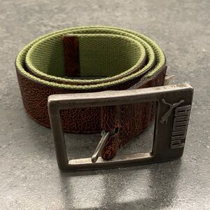 Puma Reversible Brown and Olive Belt